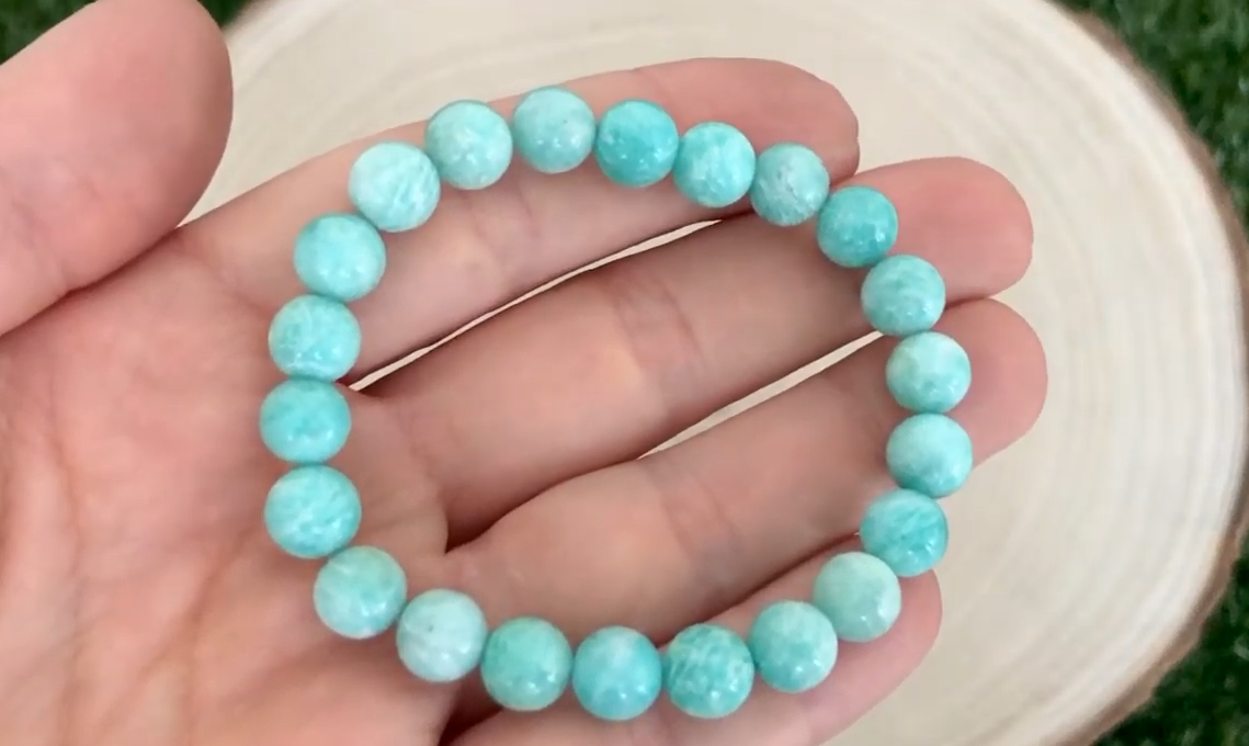 bracelet en amazonite lithothérapie vertus santé